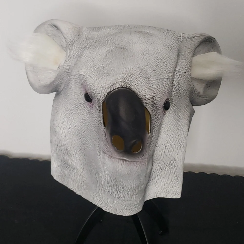 Koala Bear Rubber Face Mask Halloween NWOT
